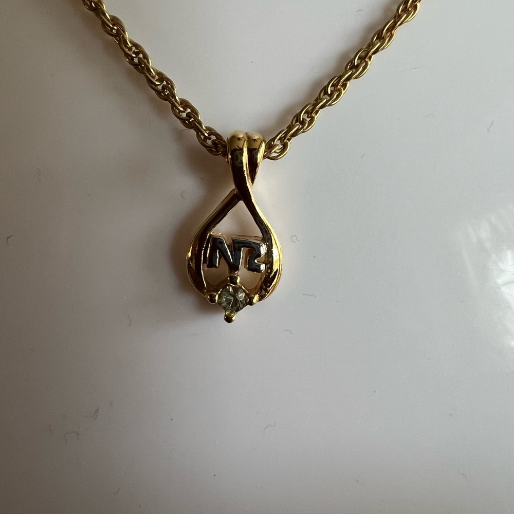 Vintage Nina Ricci 14k Gold Plated 18” Necklace